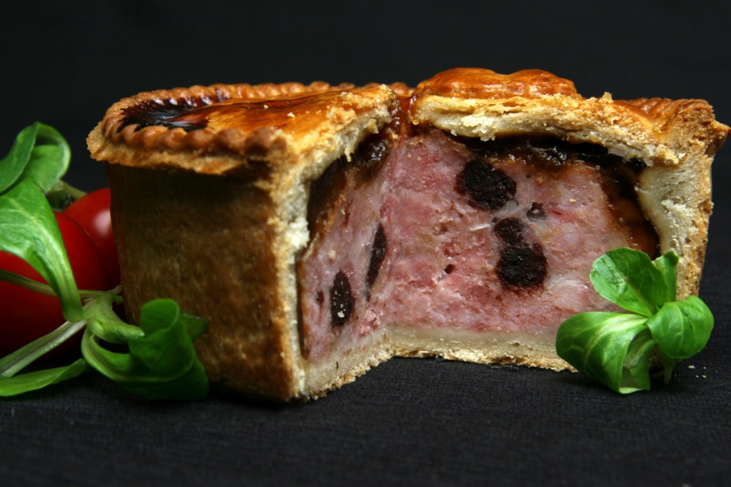 Pork and Black Pudding Pie with Red Onion Marmalade